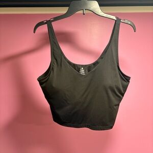 Women's Black Sports Bra Tank Top